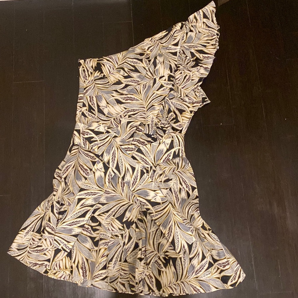 Alexis one shoulder printed dress